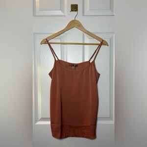 Barefoot Dreams | NWT Small‎ Washed Satin Tank Amber Glow